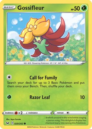 Gossifleur 20/202 - SWSH01 Sword & Shield Base Set Reverse Holofoil
