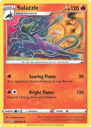 Salazzle 28/202 - SWSH01 Sword & Shield Base Set