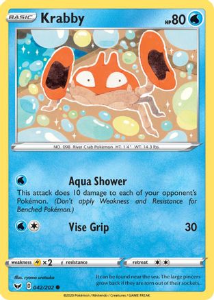 Krabby (042) 42/202 - SWSH01 Sword & Shield Base Set