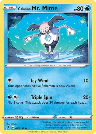 Galarian Mr. Mime 37/192 - SWSH02 Rebel Clash