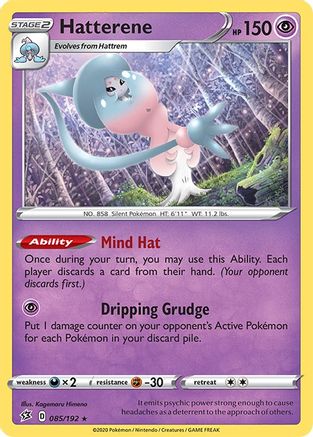Hatterene 85/192 - SWSH02 Rebel Clash Holofoil