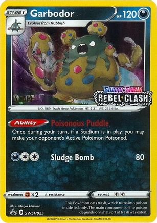 Garbodor - SWSH025 (Prerelease) [Staff] SWSH025 - SWSH Sword & Shield Promo Cards Holofoil