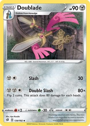 Doublade 134/192 - SWSH02 Rebel Clash
