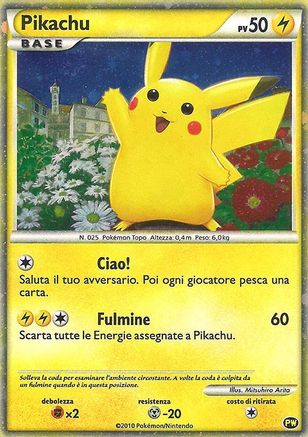 Pikachu (Italian) PW - Pikachu World Collection Promos Holofoil