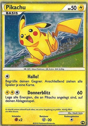 Pikachu (German) PW - Pikachu World Collection Promos Holofoil