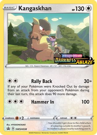 Kangaskhan - SWSH038 (Prerelease) SWSH038/307 - SWSH Sword & Shield Promo Cards Holofoil