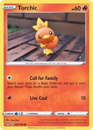 Torchic 22/189 - SWSH03 Darkness Ablaze