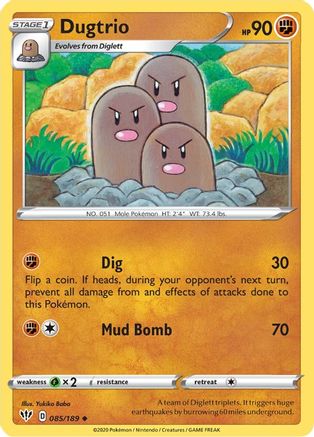 Dugtrio 85/189 - SWSH03 Darkness Ablaze