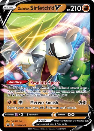 Galarian Sirfetch'd V - SWSH043 SWSH043/307 - SWSH Sword & Shield Promo Cards Holofoil
