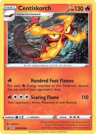 Centiskorch - SWSH048 SWSH048/307 - SWSH Sword & Shield Promo Cards Holofoil