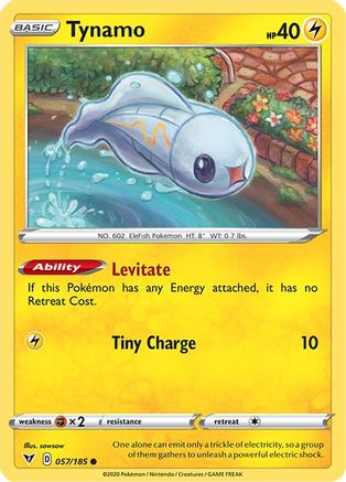 Tynamo 57/185 - SWSH04 Vivid Voltage Reverse Holofoil