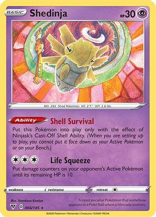 Shedinja 66/185 - SWSH04 Vivid Voltage Reverse Holofoil