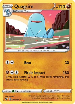 Quagsire 84/185 - SWSH04 Vivid Voltage