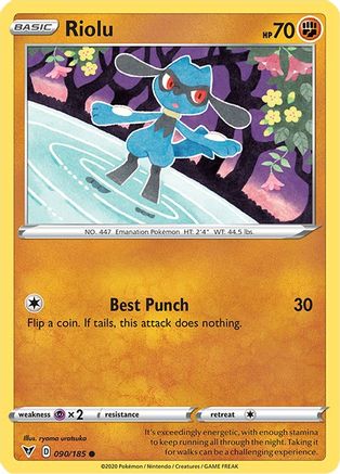 Riolu 90/185 - SWSH04 Vivid Voltage