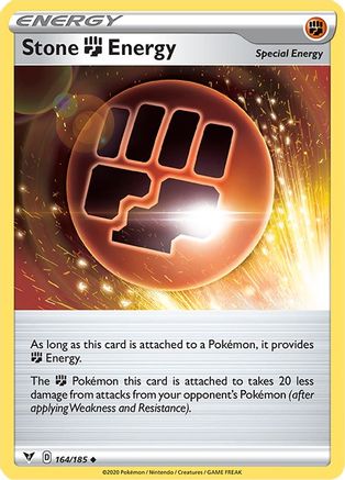 Stone Fighting Energy 164/185 - SWSH04 Vivid Voltage