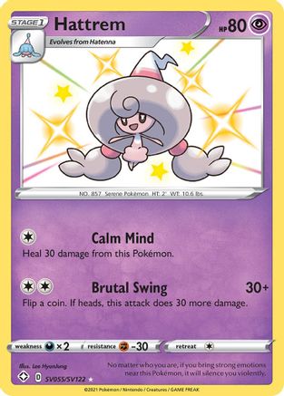 Hattrem SV055/122 - Shining Fates Shiny Vault Holofoil