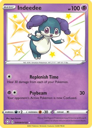 Indeedee SV059/122 - Shining Fates Shiny Vault Holofoil