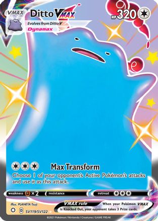 Ditto VMAX SV119/122 - Shining Fates Shiny Vault Holofoil