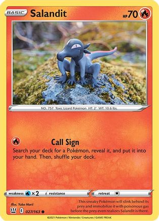 Salandit 27/163 - SWSH05 Battle Styles