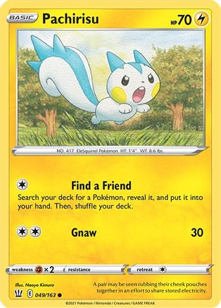 Pachirisu 49/163 - SWSH05 Battle Styles Reverse Holofoil