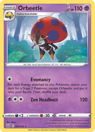 Orbeetle 65/163 - SWSH05 Battle Styles Reverse Holofoil