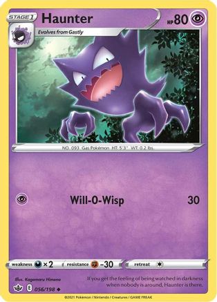 Haunter 56/198 - SWSH06 Chilling Reign Reverse Holofoil