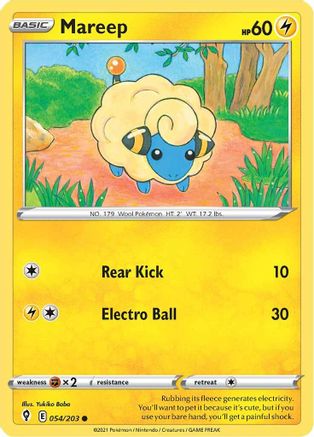 Mareep 54/203 - SWSH07 Evolving Skies