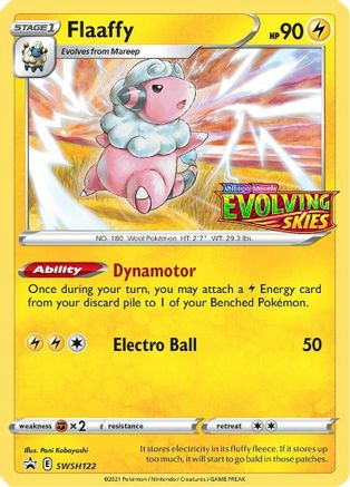 Flaaffy - SWSH122 (Prerelease) SWSH122/307 - SWSH Sword & Shield Promo Cards Holofoil