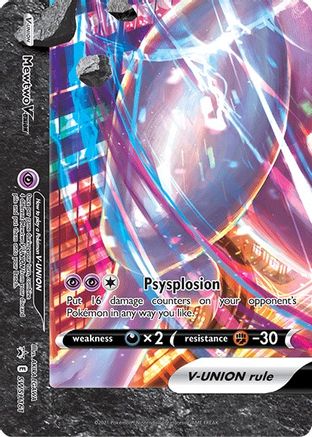Mewtwo V-UNION - SWSH161 SWSH161/307 - SWSH Sword & Shield Promo Cards Holofoil