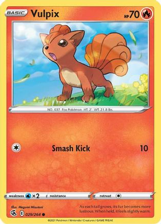Vulpix (29) 29/264 - SWSH08 Fusion Strike