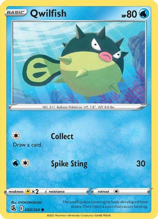 Qwilfish 60/264 - SWSH08 Fusion Strike