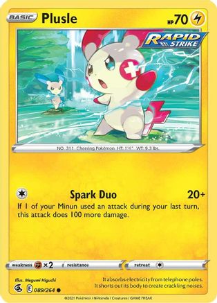 Plusle 89/264 - SWSH08 Fusion Strike