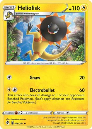 Heliolisk 99/264 - SWSH08 Fusion Strike Reverse Holofoil