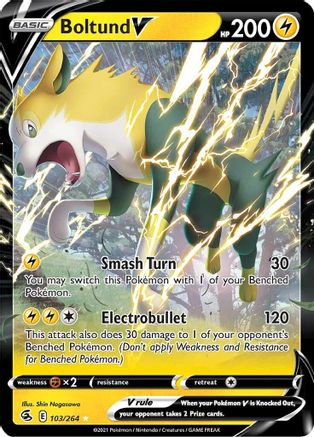 Boltund V 103/264 - SWSH08 Fusion Strike Holofoil