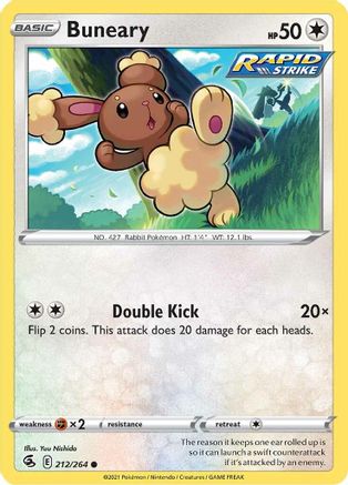 Buneary 212/264 - SWSH08 Fusion Strike