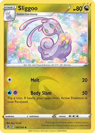 Sliggoo 196/264 - SWSH08 Fusion Strike Reverse Holofoil