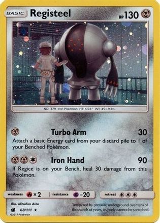 Registeel - 68/111 (Cosmos Holo) 68 - SM Promos Holofoil