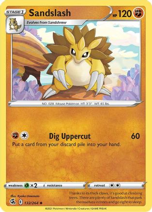 Sandslash 132/264 - SWSH08 Fusion Strike Reverse Holofoil