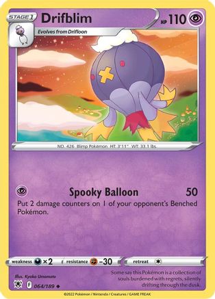 Drifblim 64/189 - SWSH10 Astral Radiance