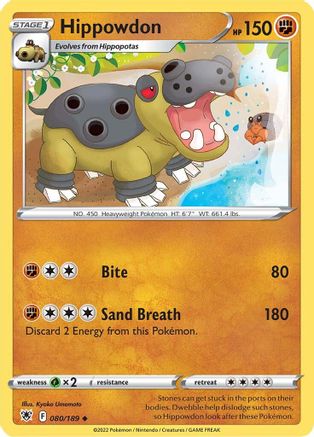 Hippowdon 80/189 - SWSH10 Astral Radiance