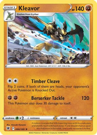 Kleavor (86) 86/189 - SWSH10 Astral Radiance Reverse Holofoil