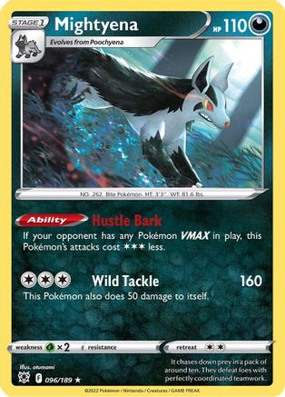 Mightyena 96/189 - SWSH10 Astral Radiance Reverse Holofoil