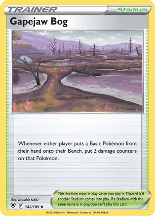 Gapejaw Bog 142/189 - SWSH10 Astral Radiance Reverse Holofoil