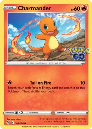 Charmander 8/78 - Pokemon GO