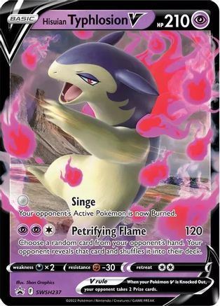 Hisuian Typhlosion V - SWSH237 SWSH237/307 - SWSH Sword & Shield Promo Cards Holofoil