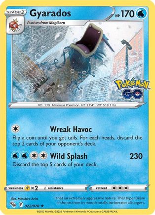 Gyarados 22/78 - Pokemon GO Holofoil