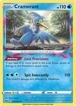 Cramorant 50/196 - SWSH11 Lost Origin