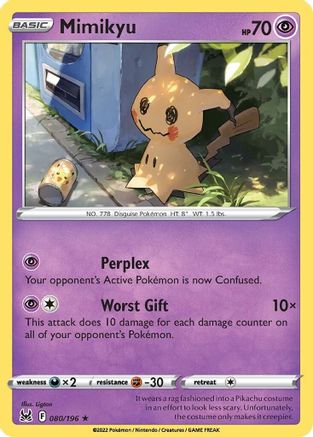 Mimikyu 80/196 - SWSH11 Lost Origin Reverse Holofoil