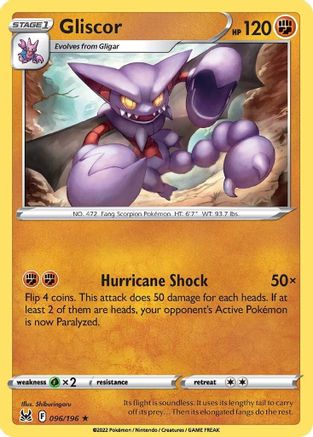 Gliscor 96/196 - SWSH11 Lost Origin Reverse Holofoil