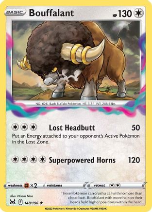 Bouffalant 148/196 - SWSH11 Lost Origin Reverse Holofoil